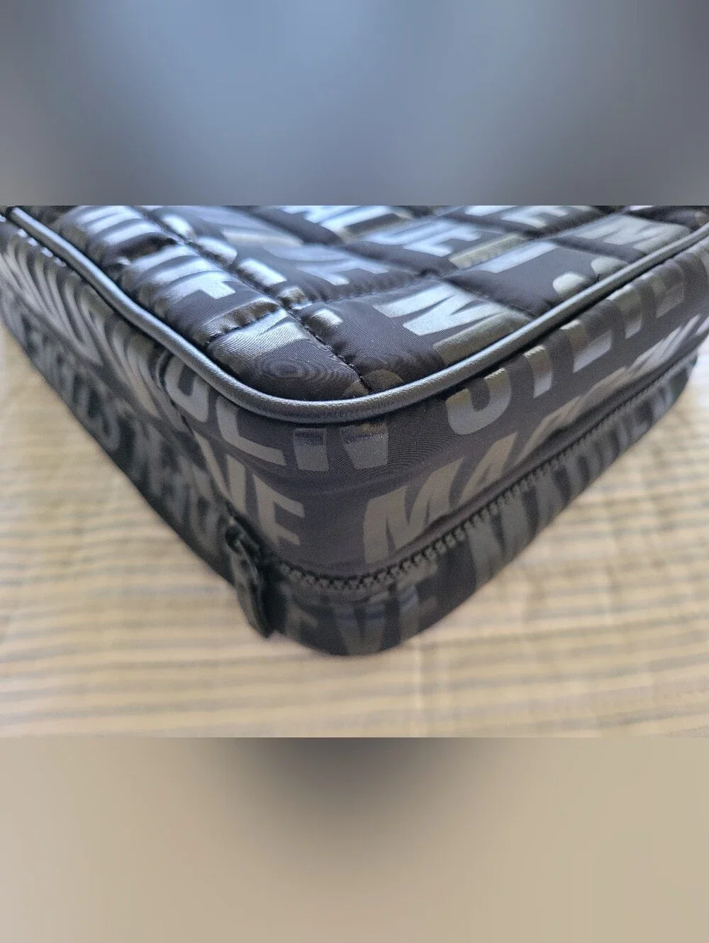 Steven Madden Black Travel Cosmetic Case